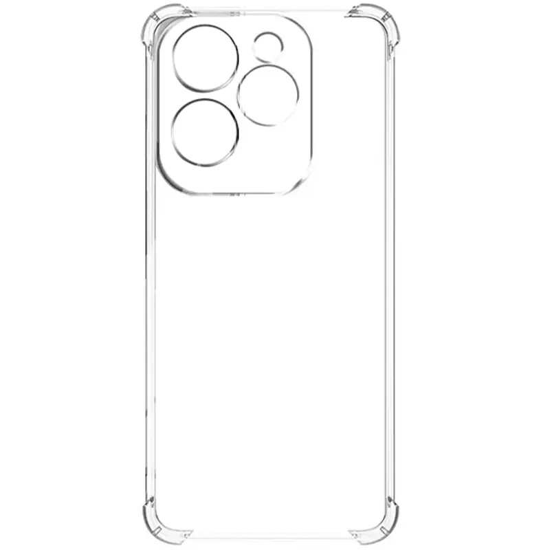 TPU чехол GETMAN Ease logo усиленные углы Full Camera для Infinix Hot 40, Бесцветный (прозрачный) 4, TPU, купить оптом с доставкой