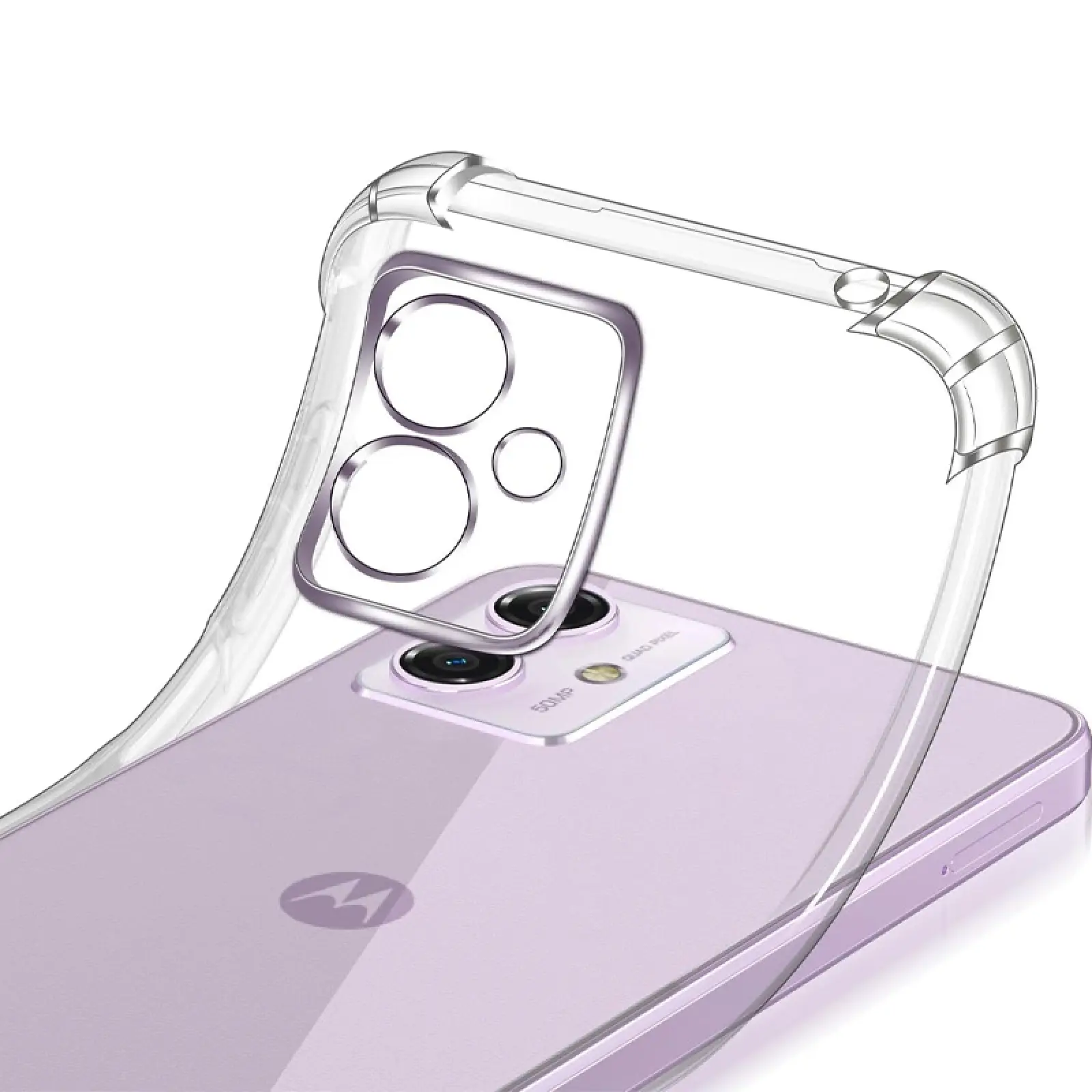 TPU чохол GETMAN Ease logo посилені кути Full Camera для Motorola Moto G54 Power, Безбарвний (прозорий) 1, TPU, купити оптом з доставкою