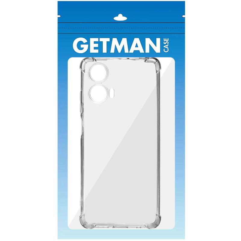 TPU чехол GETMAN Ease logo для Motorola Moto G85 | Усиленные углы с амортизацией на картинке №4