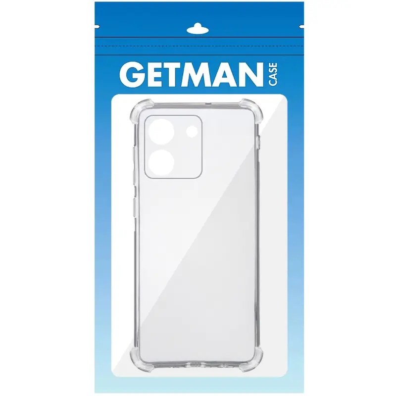 TPU чехол GETMAN Ease logo усиленные углы Full Camera для Xiaomi Poco M7 Pro 5G, Бесцветный (прозрачный) 1, TPU, купить оптом с доставкой