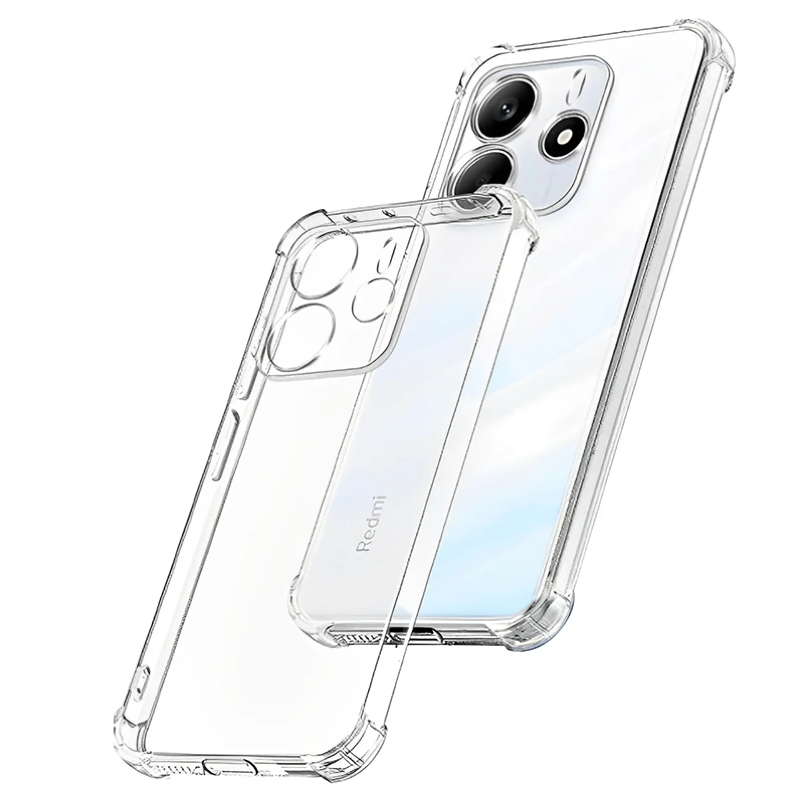 TPU чехол GETMAN Ease logo усиленные углы Full Camera для Xiaomi Redmi Note 14 4G (Int. version), TPU, купить оптом с доставкой