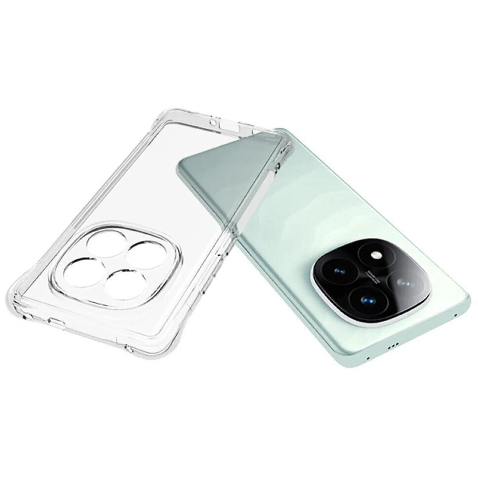 TPU чехол GETMAN Ease logo усиленные углы Full Camera для Xiaomi Redmi Note 14 Pro 4G, Бесцветный (прозрачный) 1, TPU, купить оптом с доставкой