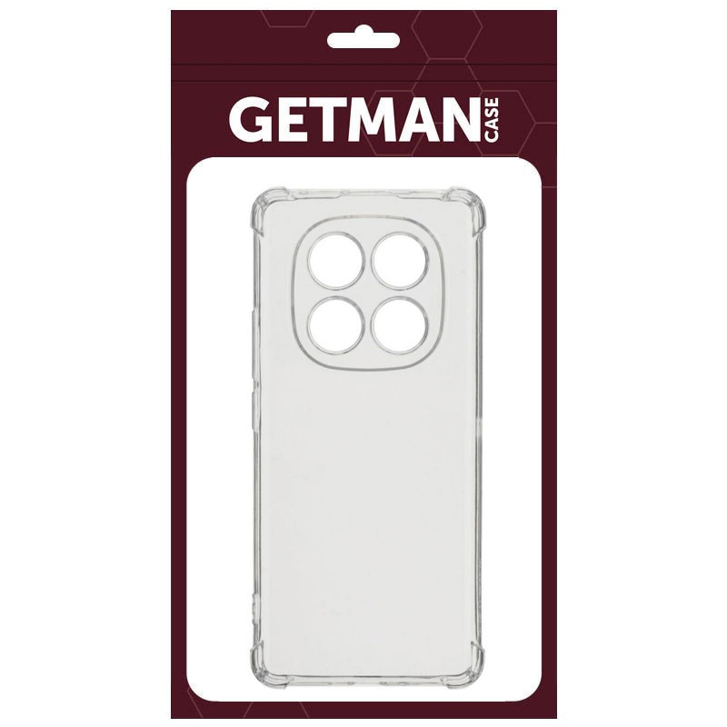 TPU чохол GETMAN Ease logo для Xiaomi Redmi Note 14 Pro 4G | Посилені кути з амортизацією Фотографія №4 TPU чохол GETMAN Ease logo для Xiaomi Redmi Note 14 Pro 4G | Посилені кути з амортизацією на малюнкі №4