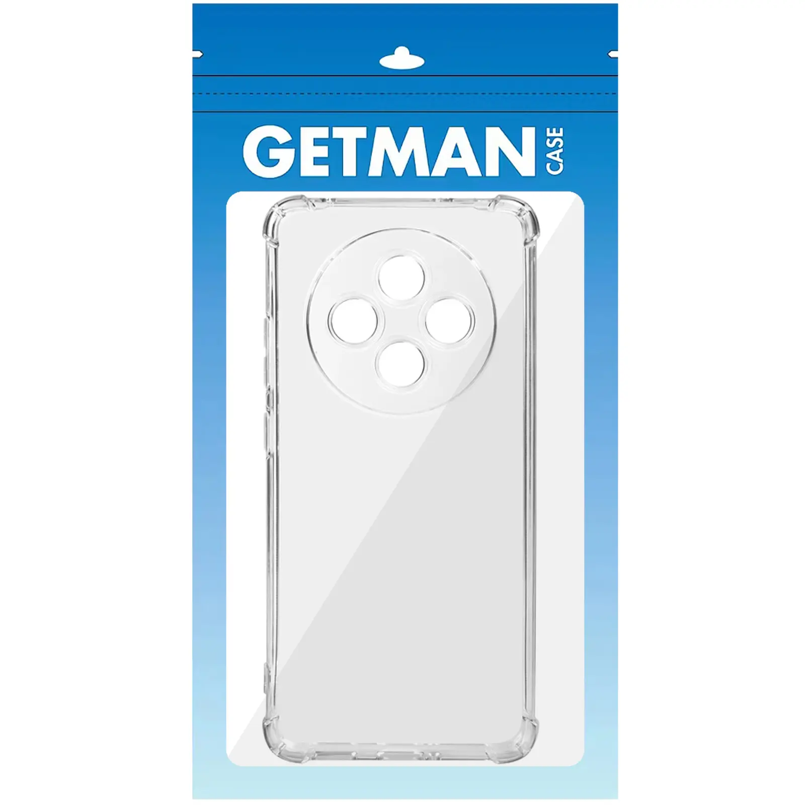 TPU чехол GETMAN Ease logo усиленные углы Full Camera для Oppo Reno 12 F 4G/5G, Бесцветный (прозрачный) 4, TPU, купить оптом с доставкой