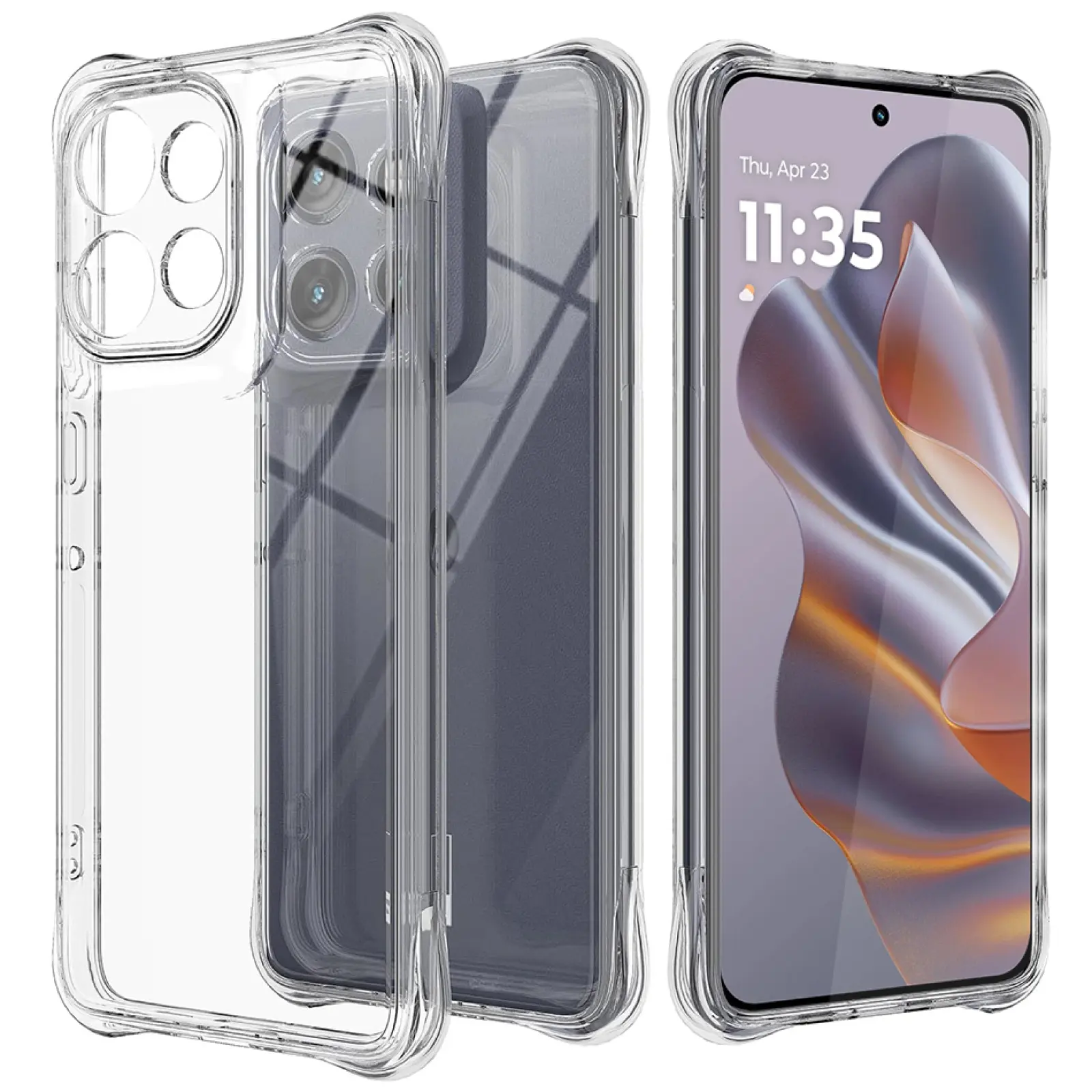 TPU чехол GETMAN Ease logo усиленные углы Full Camera для Motorola Moto G15 4G, TPU, купить оптом с доставкой