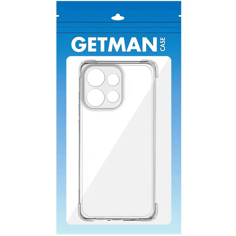 TPU чехол GETMAN Ease logo усиленные углы Full Camera для Motorola Moto G15 4G, Бесцветный (прозрачный) 3, TPU, купить оптом с доставкой