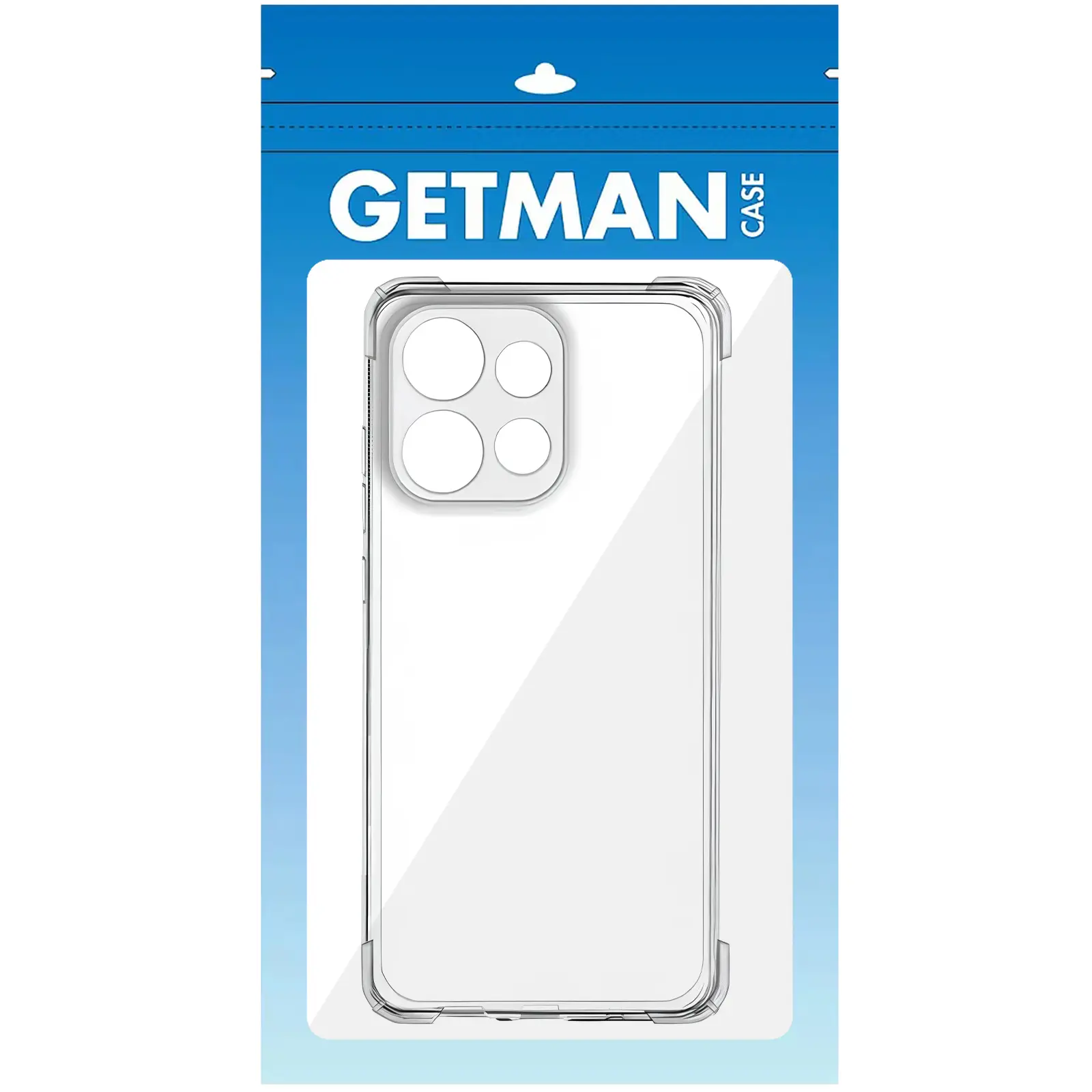 TPU чехол GETMAN Ease logo усиленные углы Full Camera для Motorola Moto G15 4G, Бесцветный (прозрачный) 3, TPU, купить оптом с доставкой