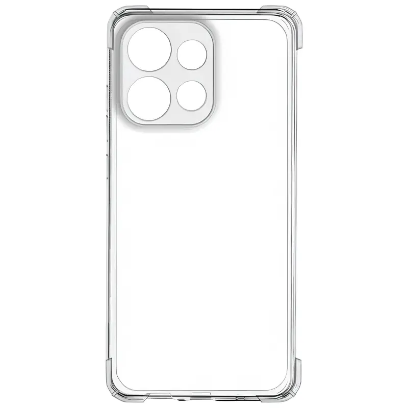 TPU чехол GETMAN Ease logo усиленные углы Full Camera для Motorola Moto G15 4G, Бесцветный (прозрачный) 4, TPU, купить оптом с доставкой