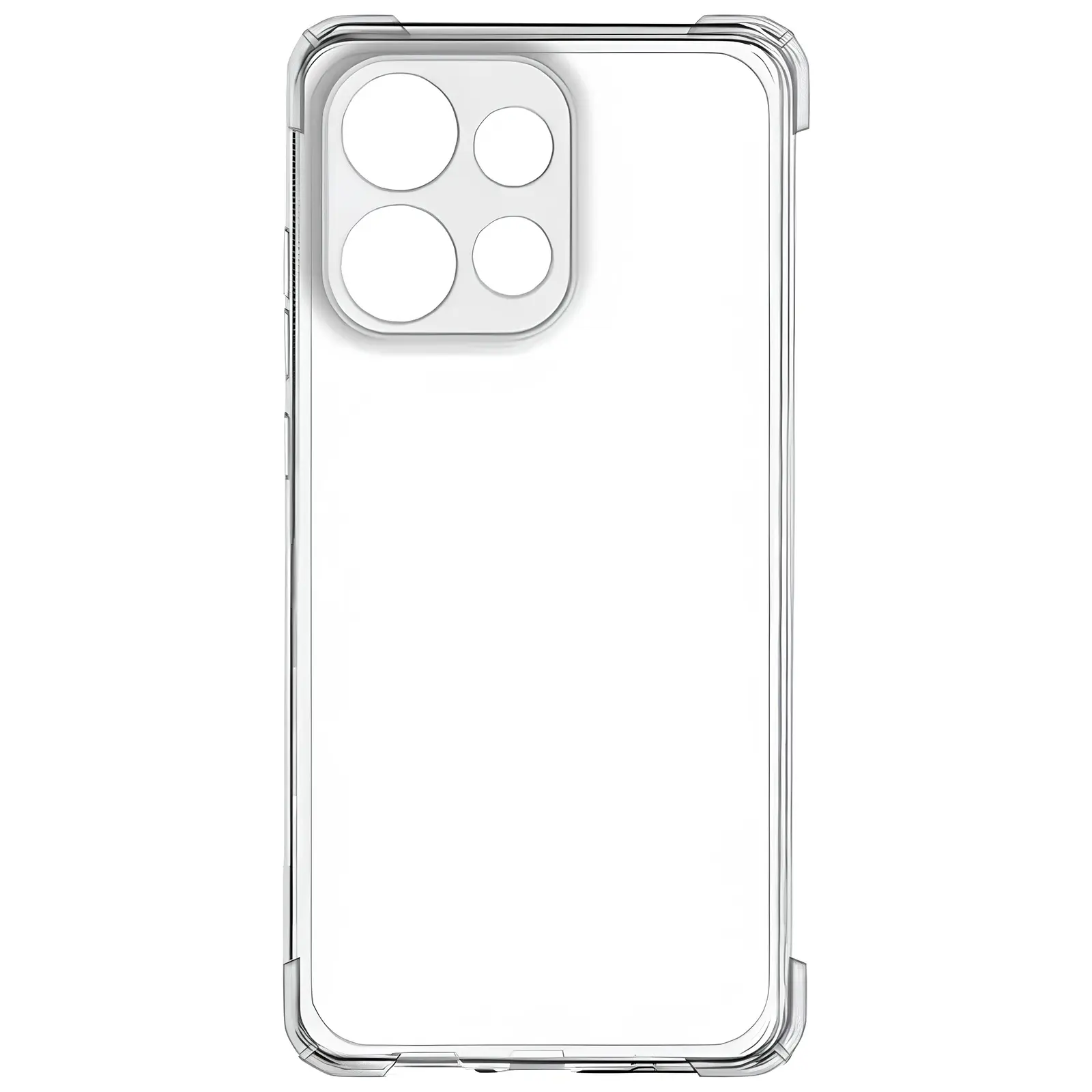TPU чехол GETMAN Ease logo усиленные углы Full Camera для Motorola Moto G15 4G, Бесцветный (прозрачный) 4, TPU, купить оптом с доставкой