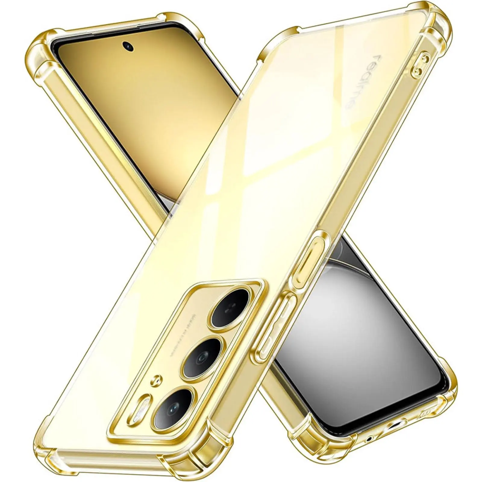TPU чехол GETMAN Ease logo усиленные углы Full Camera для Realme C75 / C75x, TPU, купить оптом с доставкой