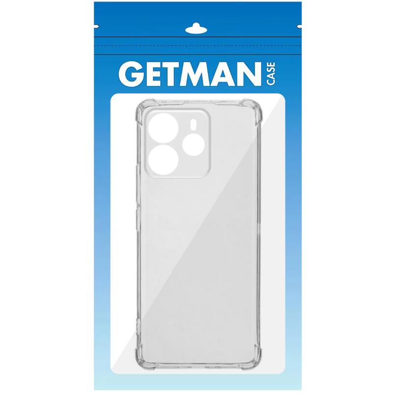 TPU чехол GETMAN Ease logo для Xiaomi Redmi Note 14 4G (Europe version) | Усиленные углы с амортизацией на картинке №3