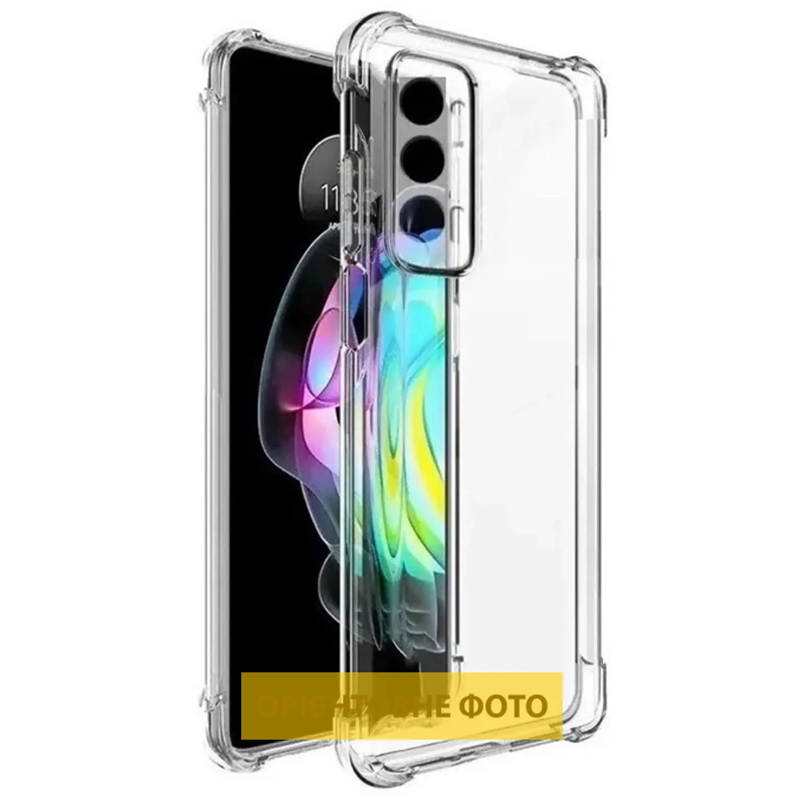 TPU чехол GETMAN Ease logo усиленные углы Full Camera для Motorola Edge 60 Pro, Бесцветный (прозрачный), TPU, купить оптом с доставкой