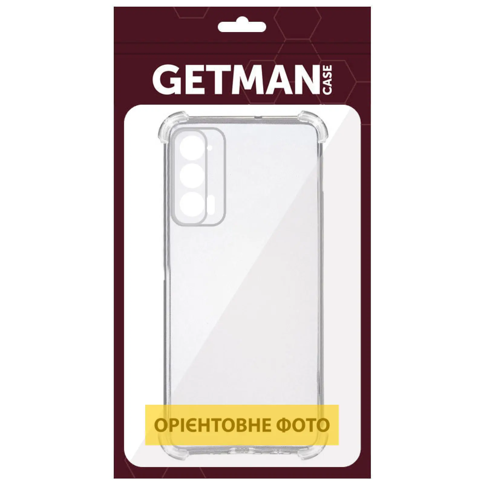 TPU чехол GETMAN Ease logo усиленные углы Full Camera для Motorola Edge 60 Pro, Бесцветный (прозрачный) 2, TPU, купить оптом с доставкой