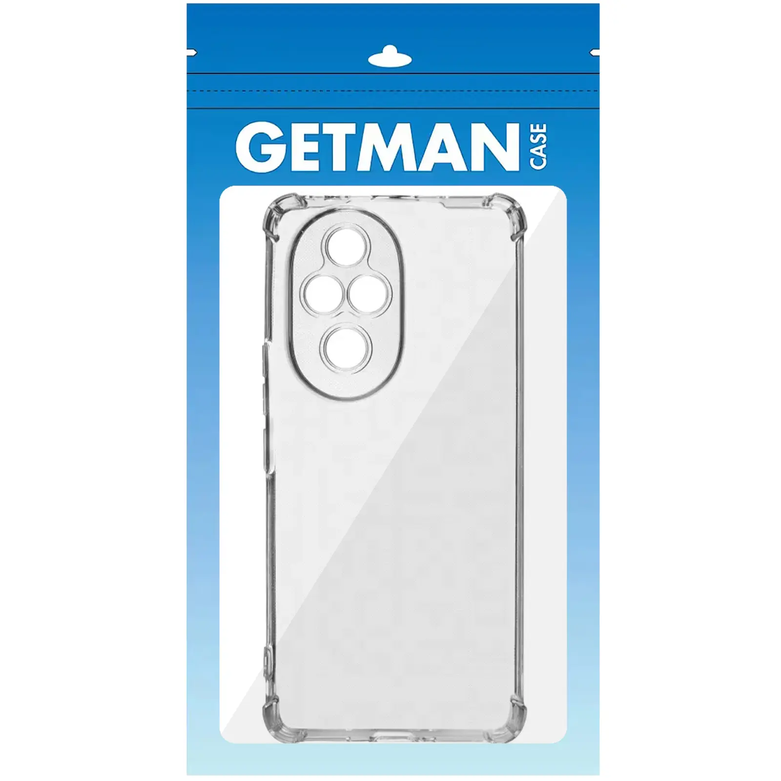 TPU чехол GETMAN Ease logo усиленные углы Full Camera для Honor 200, Бесцветный (прозрачный) 2, TPU, купить оптом с доставкой