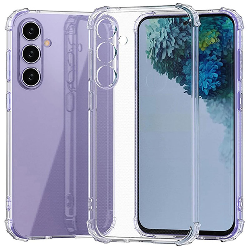 TPU чехол GETMAN Ease logo усиленные углы Full Camera для Samsung Galaxy S26 FE, Бесцветный (прозрачный), TPU, купить оптом с доставкой