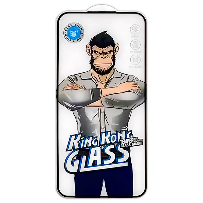 Защитное 2.5D стекло King Kong HD для Apple iPhone 17 Pro Max (6.9"), Черный 1, Закаленное стекло, купить оптом с доставкой
