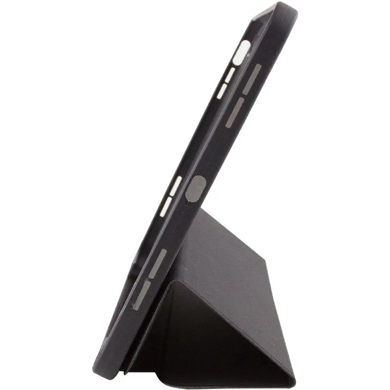 Уцінка Чохол Smart Case Open buttons для Apple iPad 10.9" (2022-24) / 11" (A16) 2025, Пошкоджена упаковка / Black 5, Штучна шкіра, купити оптом з доставкою