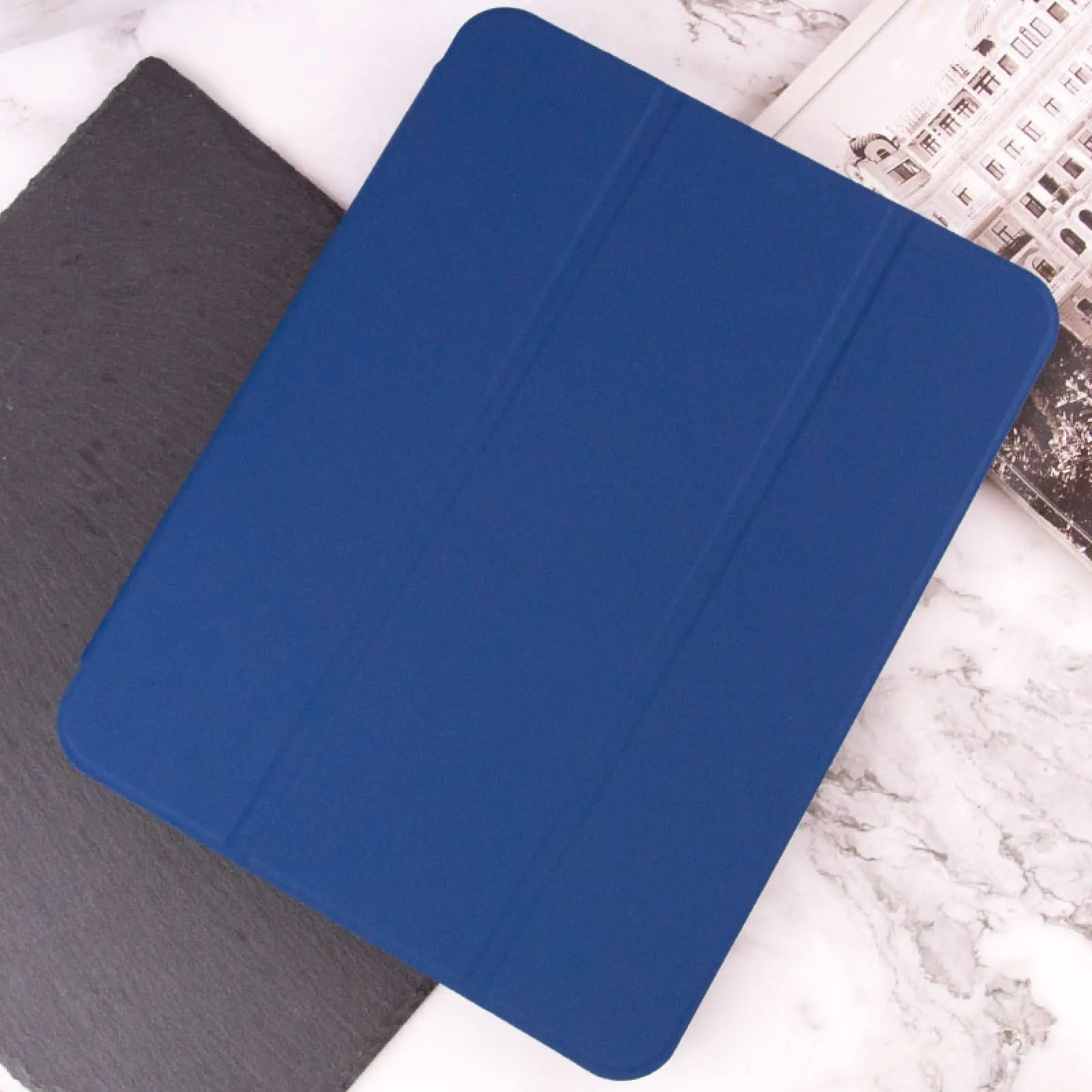 Уцінка Чохол Smart Case Open buttons для Apple iPad 10.9" (2022-24) / 11" (A16) 2025, Пошкоджена упаковка / Blue 6, Штучна шкіра, купити оптом з доставкою