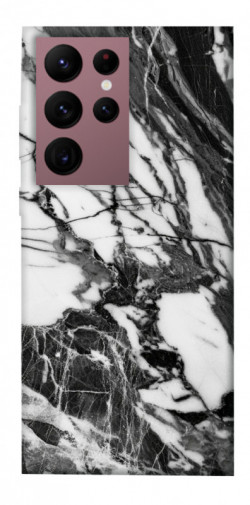 Чехол itsPrint Calacatta black marble для Samsung Galaxy S22 Ultra