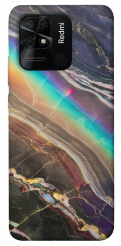 Чехол itsPrint Радужный мрамор для Xiaomi Redmi 10C