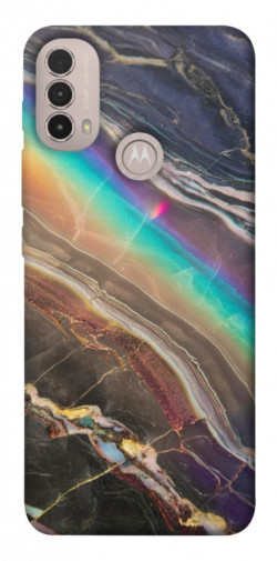 Чехол itsPrint Радужный мрамор для Motorola Moto E40