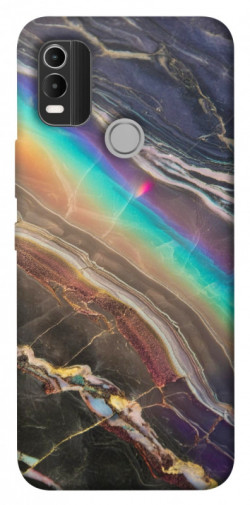 Чехол itsPrint Радужный мрамор для Nokia C21 Plus