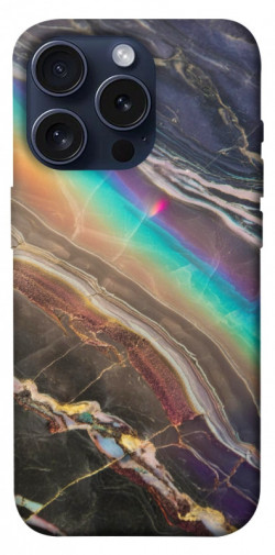 Чехол itsPrint Радужный мрамор для Apple iPhone 15 Pro (6.1")