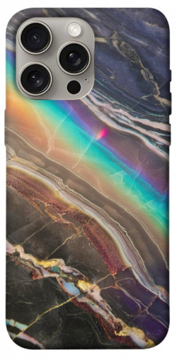 Чехол itsPrint Радужный мрамор для Apple iPhone 15 Pro Max (6.7")