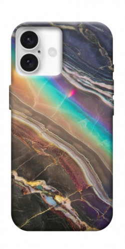 Чехол itsPrint Радужный мрамор для Apple iPhone 16 (6.1")