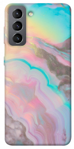 Чехол itsPrint Aurora marble для Samsung Galaxy S21 FE