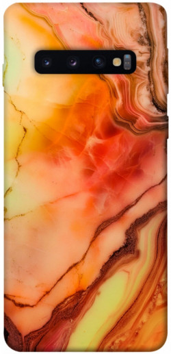 Чехол itsPrint Красный коралл мрамор для Samsung Galaxy S10