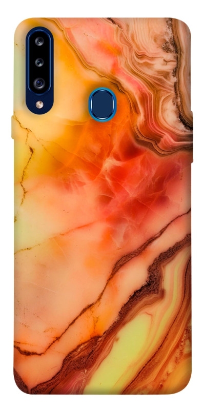 Чехол itsPrint Красный коралл мрамор для Samsung Galaxy A20s, мрамор, купить оптом с доставкой