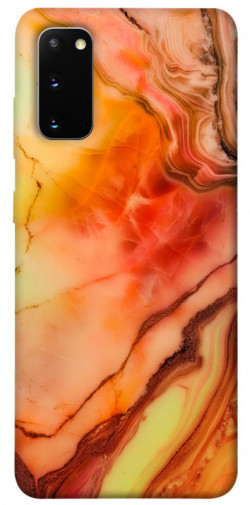 Чохол itsPrint Червоний корал мармур для Samsung Galaxy S20