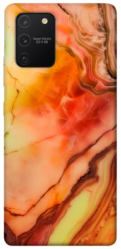Чехол itsPrint Красный коралл мрамор для Samsung Galaxy S10 Lite, мрамор, купить оптом с доставкой