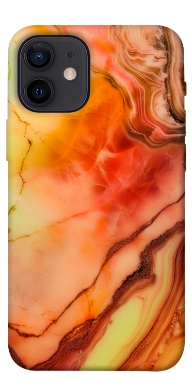 Чехол itsPrint Красный коралл мрамор для Apple iPhone 12 mini (5.4"), мрамор, купить оптом с доставкой