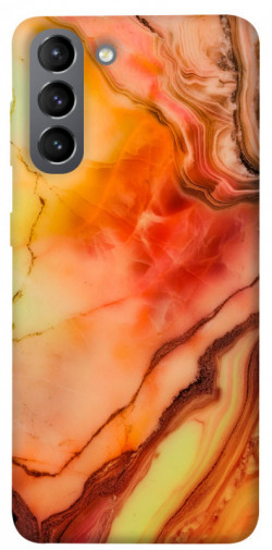 Чохол itsPrint Червоний корал мармур для Samsung Galaxy S21
