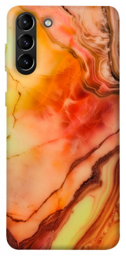 Чехол itsPrint Красный коралл мрамор для Samsung Galaxy S21+