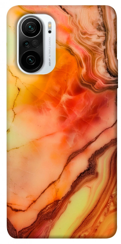 Чехол itsPrint Красный коралл мрамор для Xiaomi Redmi K40 / K40 Pro / K40 Pro+ / Poco F3, мрамор, купить оптом с доставкой