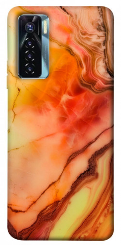 Чехол itsPrint Красный коралл мрамор для TECNO Camon 17 Pro