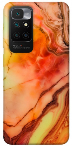 Чехол itsPrint Красный коралл мрамор для Xiaomi Redmi 10