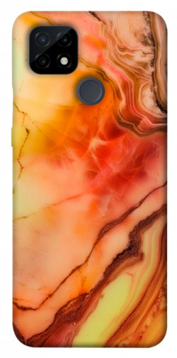 Чехол itsPrint Красный коралл мрамор для Realme C21
