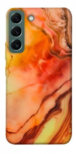 Чехол itsPrint Красный коралл мрамор для Samsung Galaxy S22