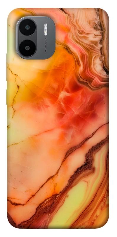 Чехол itsPrint Красный коралл мрамор для Xiaomi Redmi A1+ / A2+, мрамор, купить оптом с доставкой