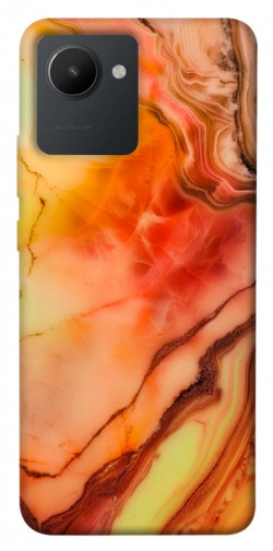 Чехол itsPrint Красный коралл мрамор для Realme C30