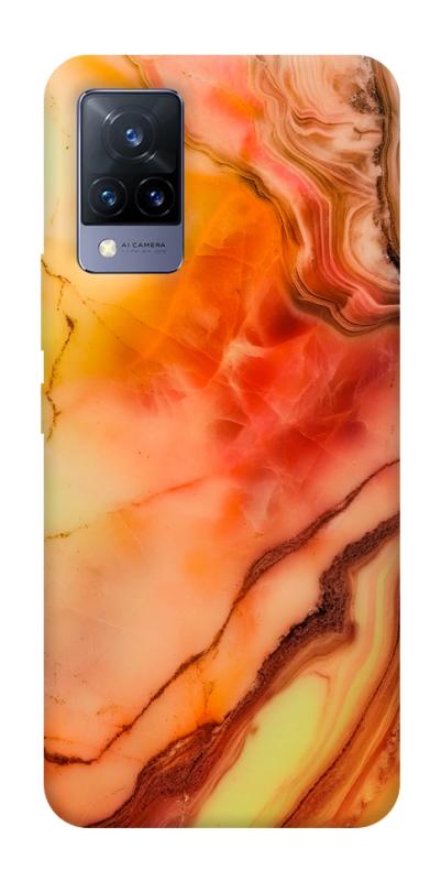 Чохол itsPrint Червоний корал мармур для Vivo V21, мармур, купити оптом з доставкою
