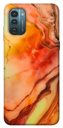 Чехол itsPrint Красный коралл мрамор для Nokia G21