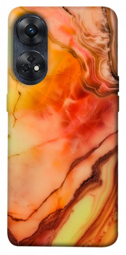 Чехол itsPrint Красный коралл мрамор для Oppo Reno 8 T 4G