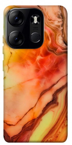 Чехол itsPrint Красный коралл мрамор для Tecno Spark Go 2023