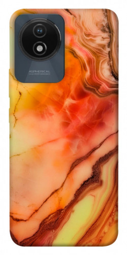 Чехол itsPrint Красный коралл мрамор для Vivo Y02