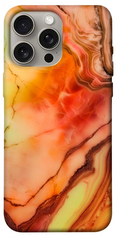 Чехол itsPrint Красный коралл мрамор для Apple iPhone 15 Pro Max (6.7"), мрамор, купить оптом с доставкой